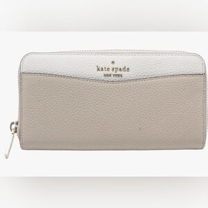 Kate Spade New York Leila Large Continental Wallet In Light Sand like new